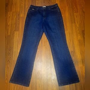 Lee Bootcut Relaxed Fit Jeans Women’s 14 Long At the Waist Stretch YKK Zip A86